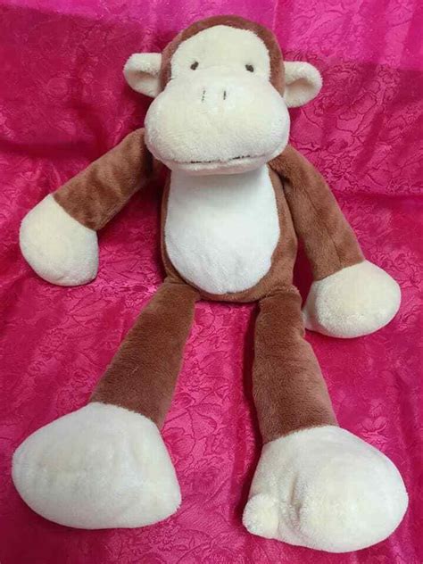 15 Tall Big Long Gund Monkey Romper Brown Cream Plush Stuffed Animal