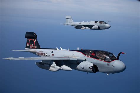 Two Us Marine Corps Ea 6b Prowlers Assigned To Marine Tactical