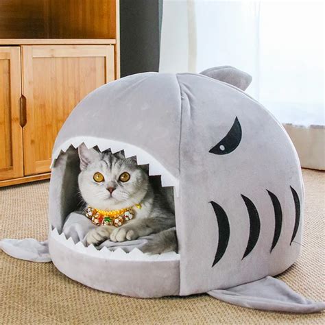 Soft Dog Bed Pet Dog Winter Warm Pet House Shark Small Dog Bed Kennel