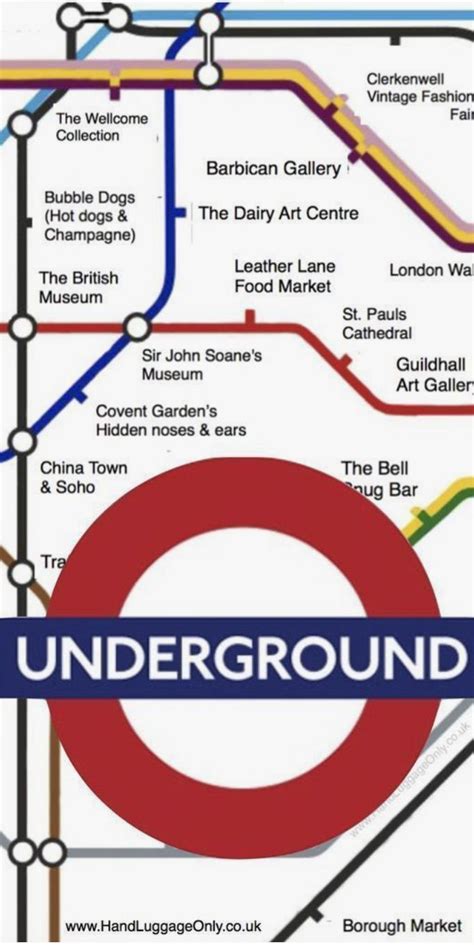 London Underground Map What To See At Each Stop London Underground