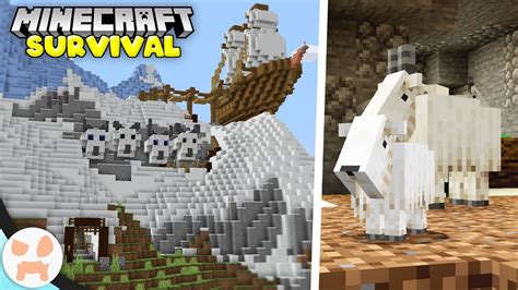 Building The Best Goat Home Minecraft 118 Survival Episode 4