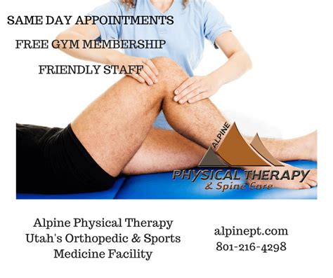 Finding A Physical Therapy Clinic Alpine Physical Therapy