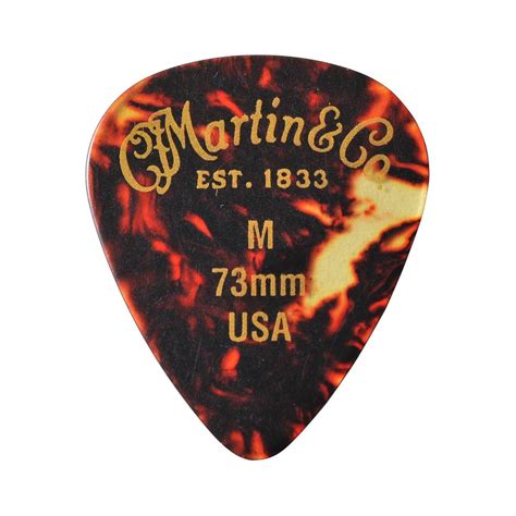 Martin Tortoise Shell 351 .73mm Medium Standard Guitar Pick 12-Pack
