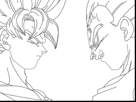 Goku Vs Vegeta Coloring Pages at GetColorings.com | Free printable