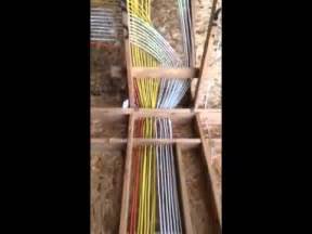 Common basic house wiring on new a new construction house, showing different examples of wiring including, 3 gang box, showing how to use 14/3 romex to run t. New Construction Residential Wiring - YouTube