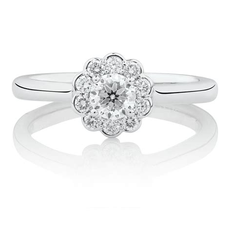 Southern Star Engagement Ring With 12 Carat Tw Of Diamonds In 14ct