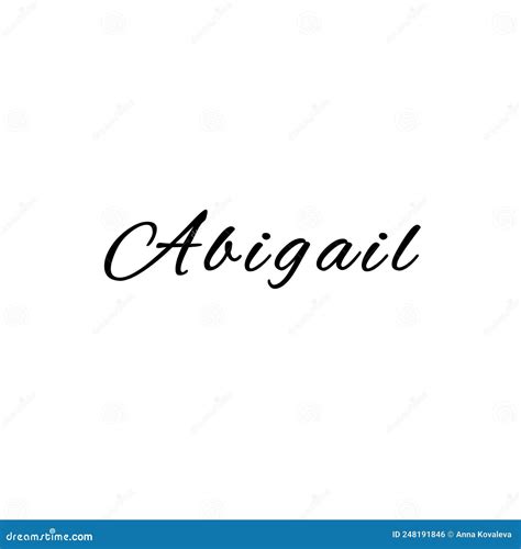 The Female Name Is Abigail Background With The Inscription Abigail
