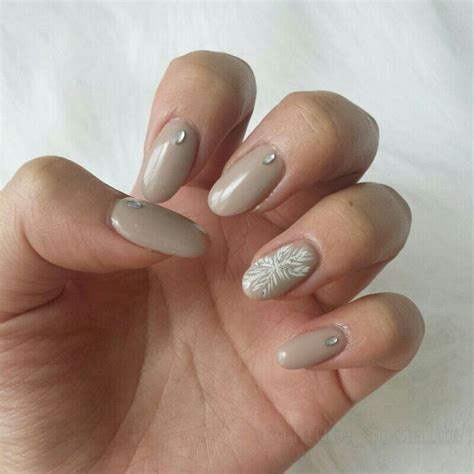 Nudenude Nails Inspiration Long Almond Nails Almond Nail Hot Sex Picture