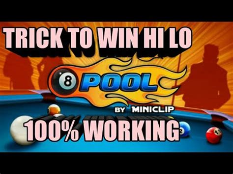 Games.lol also provide cheats, tips, hacks, tricks and walkthroughs for almost all the pc games. 8 ball pool trick to win hi-lo - YouTube