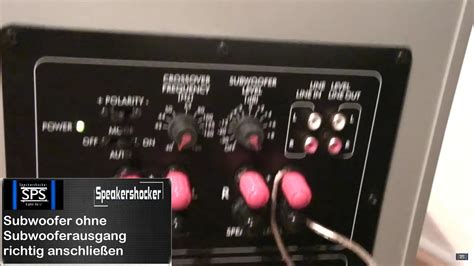 Maybe you would like to learn more about one of these? Subwoofer ohne Subwooferausgang richtig am Verstärker ...