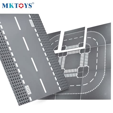 mktoys traffic constructor road baseplate 32 32 dots bricks plates building blocks plates