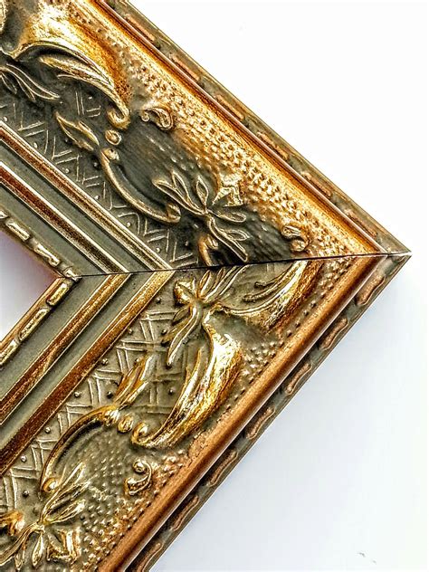 Measure corner placement of moulding. 100 ft - Ornate Gold Picture Frame Moulding for Making ...
