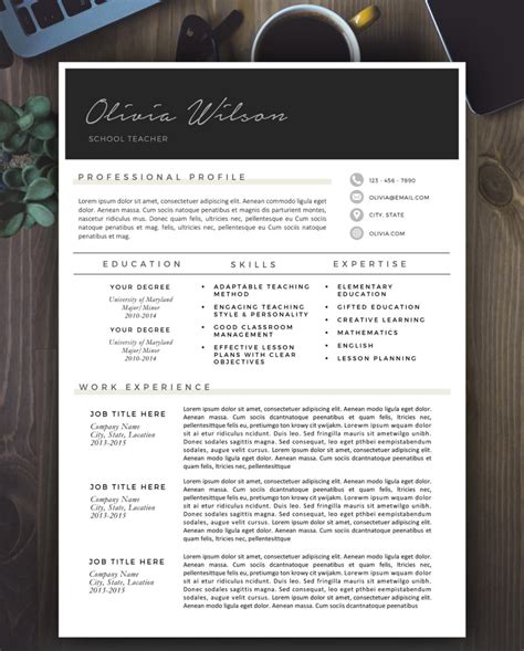 Modern Resume Template Modern Resume Design For Word 12 Page