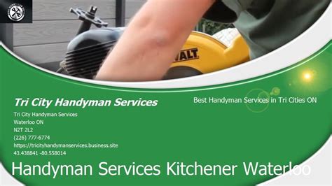 Find local handyman services in your area with yp's extensive local business directory. Handyman Services Kitchener Waterloo - Tri City Handyman ...