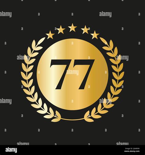 77th Anniversary Stock Vector Images Alamy