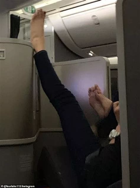 Couple Spotted Playing Footsie Barefoot On Flight Celebritywshow