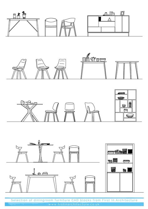 Dining Chair Cad Block Plan Download Foxy