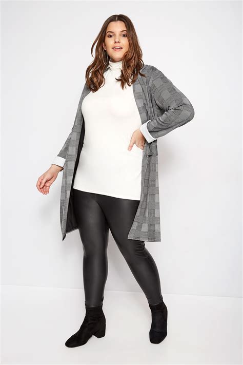 Plus Size Black Faux Leather Leggings Sizes 16 To 36 Yours Clothing