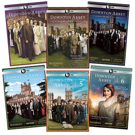 Downton Abbey Complete Series Dvd Boxed Set Seasons 1 6 Region 1 Us