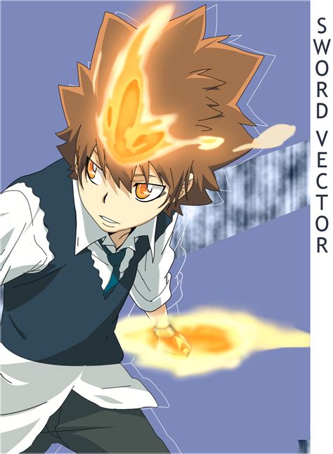 Katekyo Hitman Reborn Tsuna Vector Minitokyo