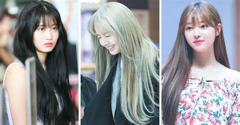 Here Are 10 Female Idols Who Suit Super Long Rapunzel Length Locks Koreaboo