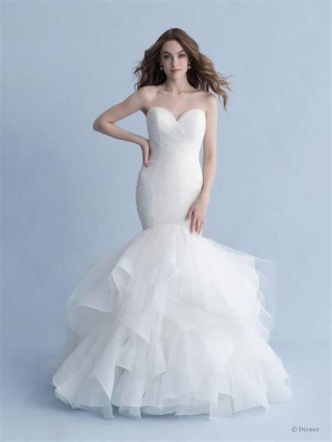 disney s ariel wedding dress see every disney princess wedding dress from allure bridals