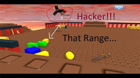 Dude Hacking In Old Roblox Game Youtube