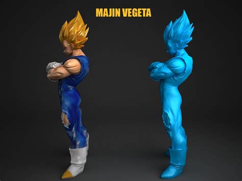Majin Vegeta 3d Model 3d Model 3d Model Character Character Design