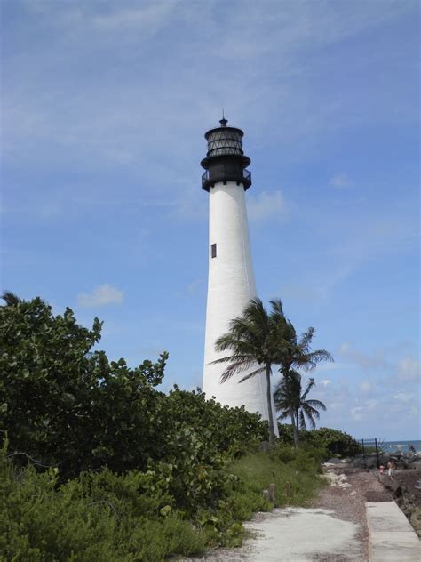 Cape Florida Lighthouse At Bill Baggs State Park Beautiful Beach There