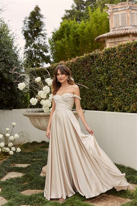 Dior Strapless Sweetheart Satin Wedding Dress By Madi Lane Luv Bridal And Formal