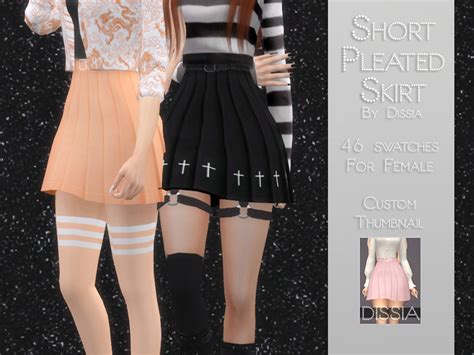 Short Pleated Skirt By Dissia From Tsr Sims 4 Downloads