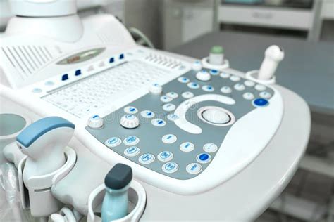 Professional Medical Ultrasound Device In Vet Clinic Stock Photo