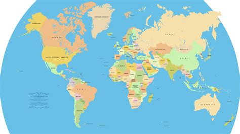 Sort the countries alphabetically and ratings. Vector World Map: A free, accurate world map in vector format
