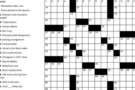 It's free, fast and easy. Printable Crosswords | Puzzle Baron