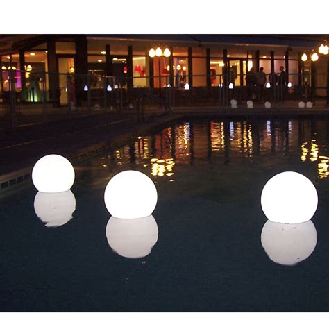 Pack Of 3 Floating Swimming Pool Choose A Color Round Bubble Light 10 30955422 In 2020