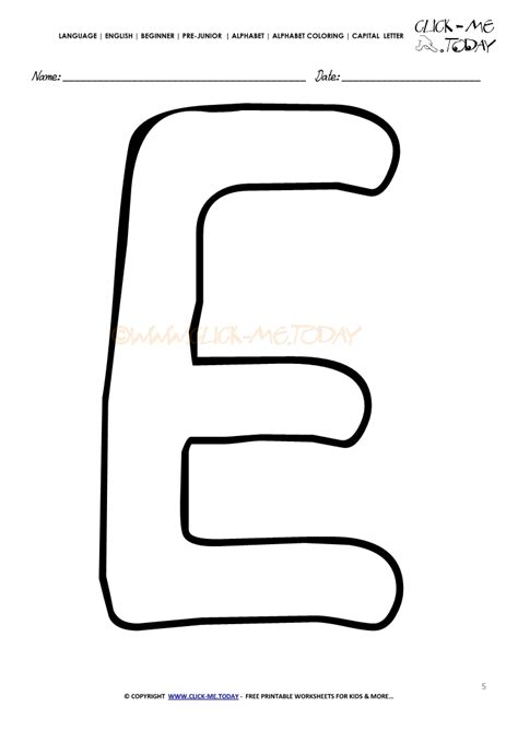Capital Alphabet Coloring Pages - Bowstomatch