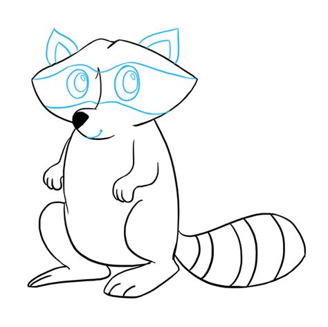 How To Draw A Raccoon Really Easy Drawing Tutorial