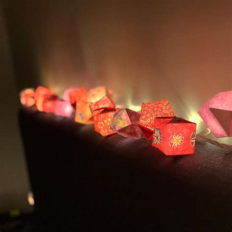 Origami Fairy Light Lanterns Mood Lighting For Cozy Light In 2020