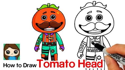 How To Draw Tomato Head Fortnite Youtube