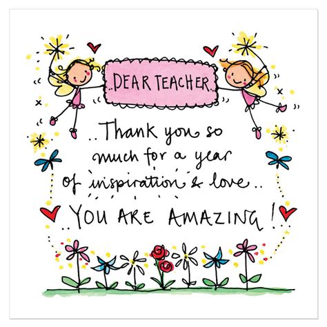 Thank You Messages For Teachers From Kids Rachel Ellen Designs