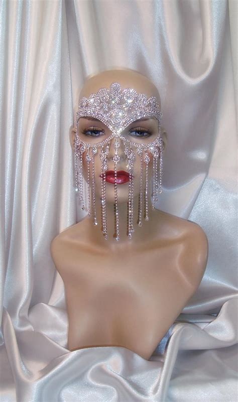 rhinestone masquerade mask crown mask bridal mask mardi etsy masquerade party outfit sweet 16