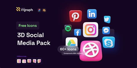 Free 3d Social Media Icon Figma
