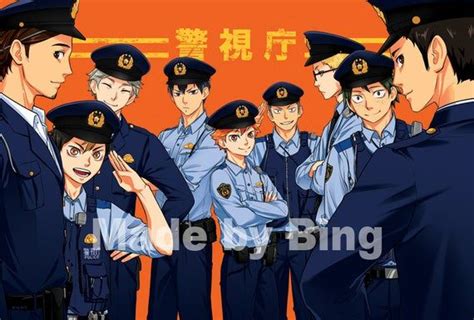 Karasuno Police Unit Print Etsy In 2021 Karasuno Anime Police