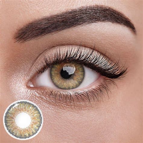 Unibling Reef Hazel Colored Contacts Yearly Green Contacts Lenses Pure Hazel Contacts