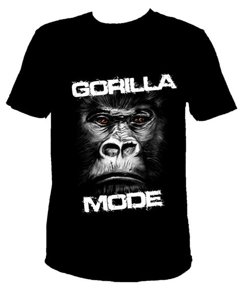 Gorilla Mode T Shirt By Decalnation On Etsy