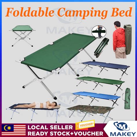 Stock Ready In Msia Portable Foldable Camping Bed Cot With Bag