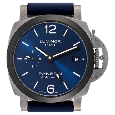 Panerai Titanium Luminor Chronograph Wristwatch Pam 74 At 1stdibs