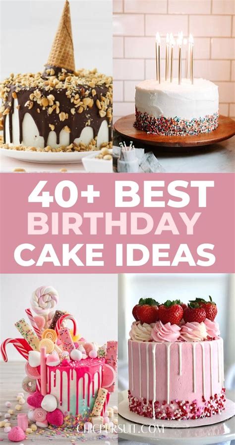 40 Awesome And Unique Birthday Cake Ideas That Look Amazing 40th Birthday Cake For Women