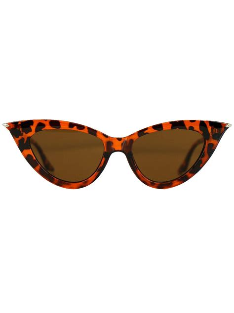 Tortoiseshell Diamond Tip Catseye Vintage Style Sunglasses Revivalvintage