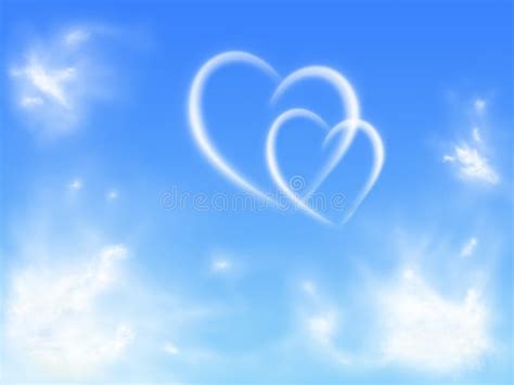 Hearts In The Sky Stock Photo Image Of Heart Cloudscape 19047780